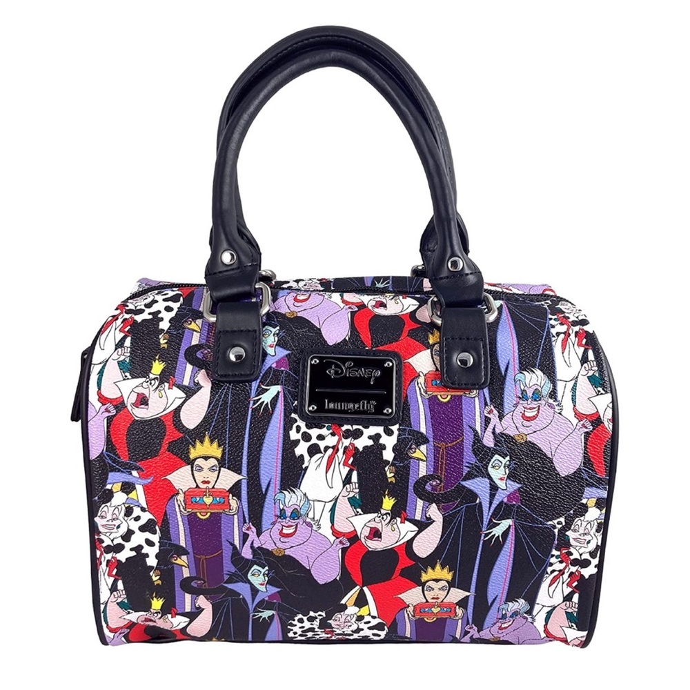 NWT Loungefly RARE Disney Villains Handbag Purple Black